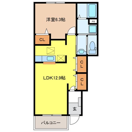 エスポワールＫの物件間取画像